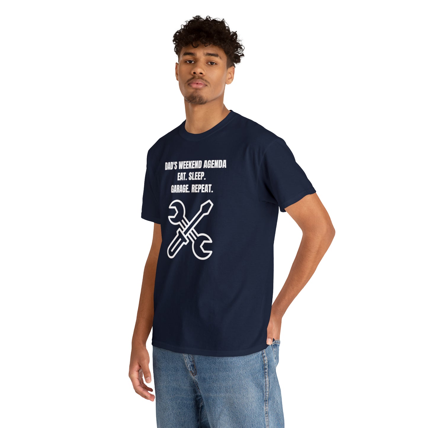 DAD'S IDEAL WEEKEND Heavy Cotton Tee